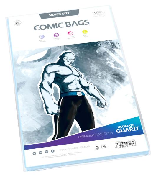 Ultimate Guard Comic Bags Silver Size (100)